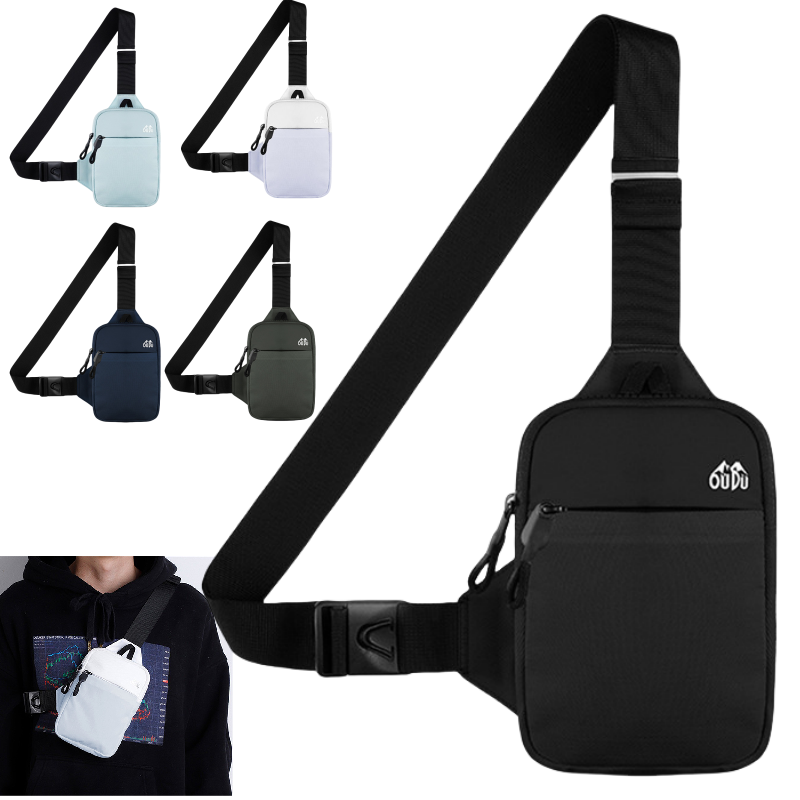 Cycling Commuter Backpack Waterproof - Casual Men Shoulder Chest Bag Nylon