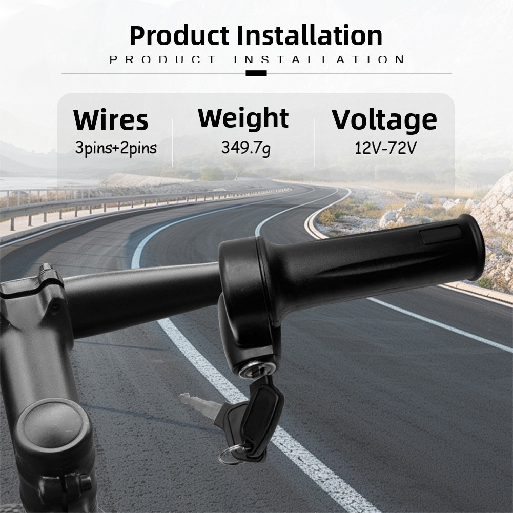 Commuter Bike Lock - For Urban Commuting 15*11*9cm E-bike Throttle