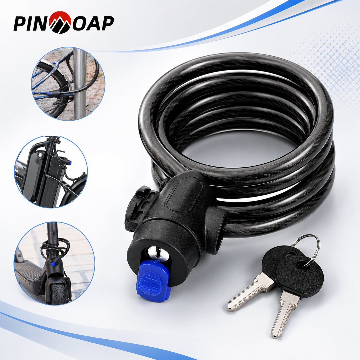 Commuter Bike Lock - PINMOAP 1PC Bicycle Bike Lock Anti