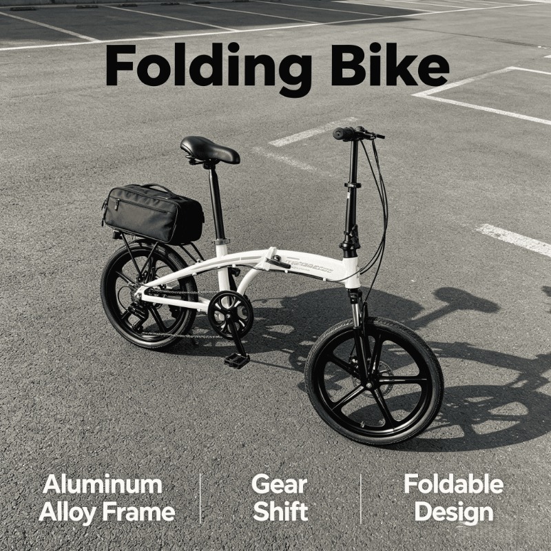 Commuting With Bike - Adult Folding Bike - 20 Inch