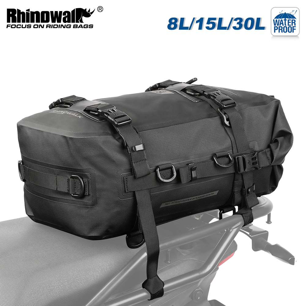 Cycling Commute Backpack - Rhinowalk Motorcycle Tail Bag 8L/15L/30L 100%