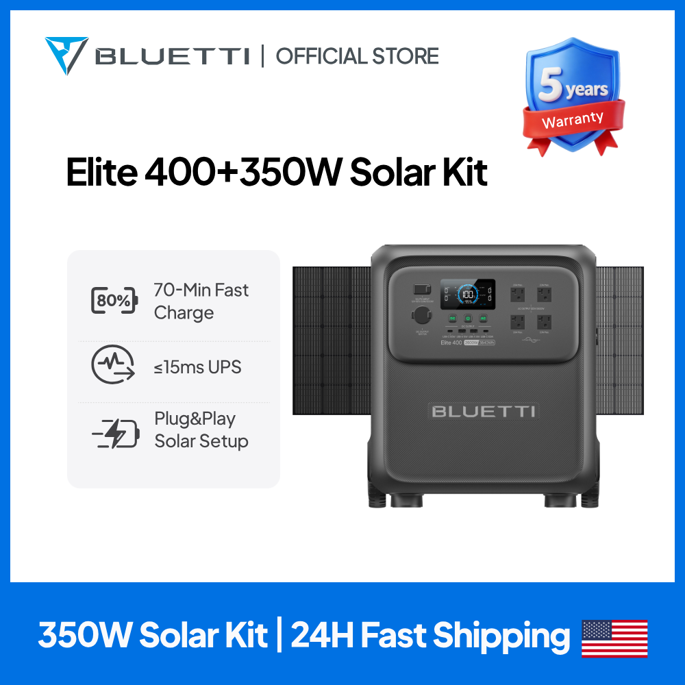 BLUETTI Elite 400 3840Wh Solar - Usb Charger Dynamo review and price