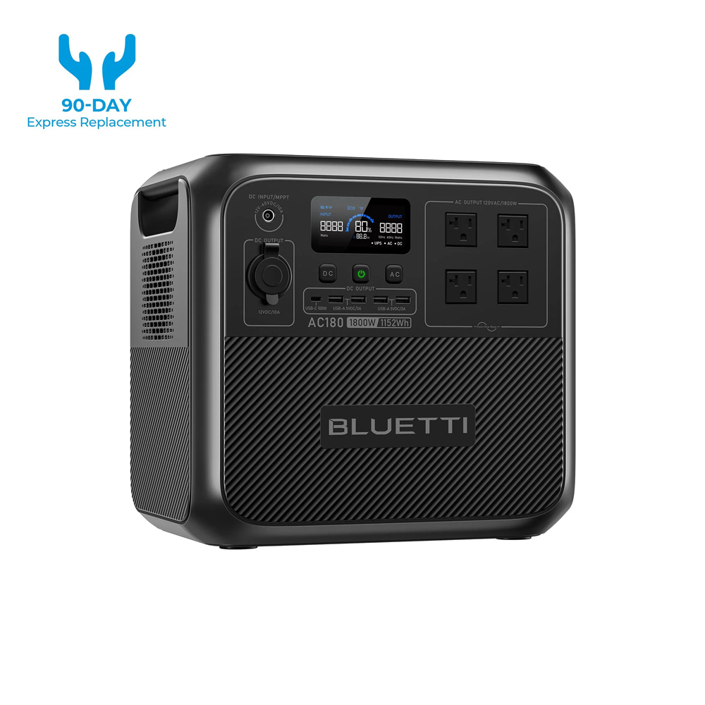 【RENEW】BLUETTI AC180 Solar Por - Usb Charger Dynamo review and price