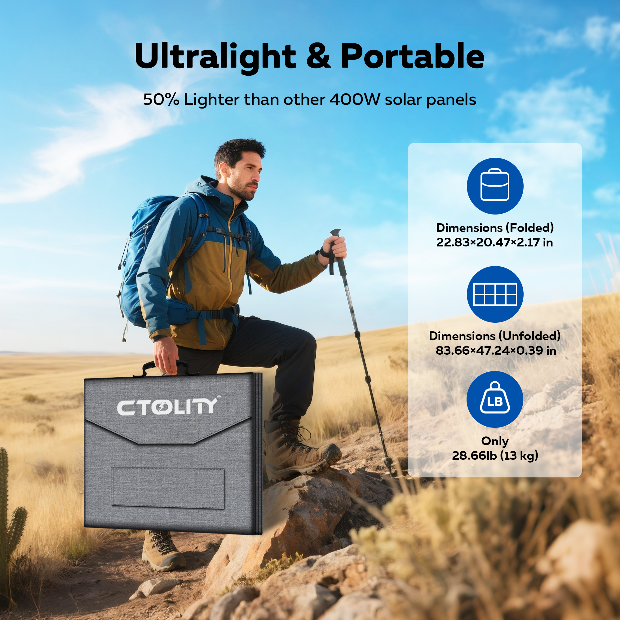 CTOLITY SP400 Portable Solar P - Usb Charger Dynamo review and price