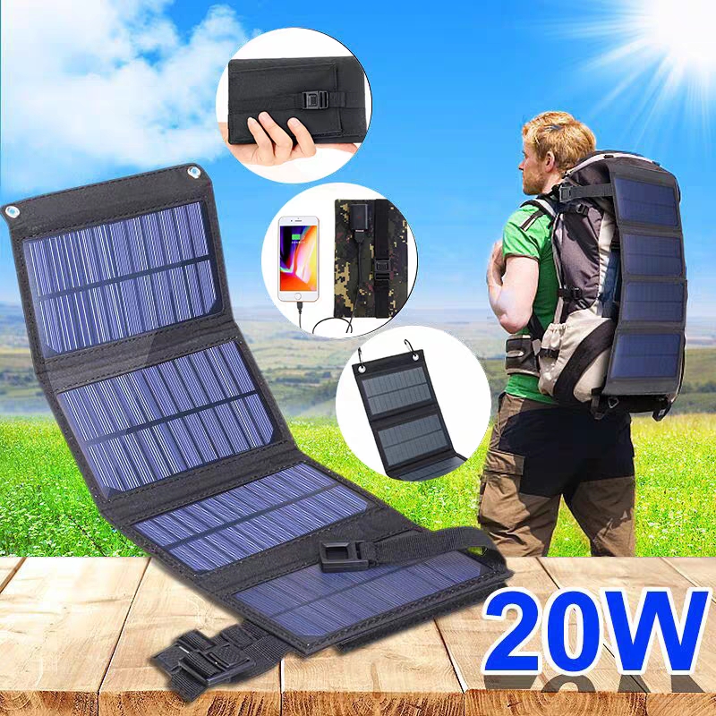 Foldable solar panel 20W 50W 6 - Usb Charger Dynamo review and price