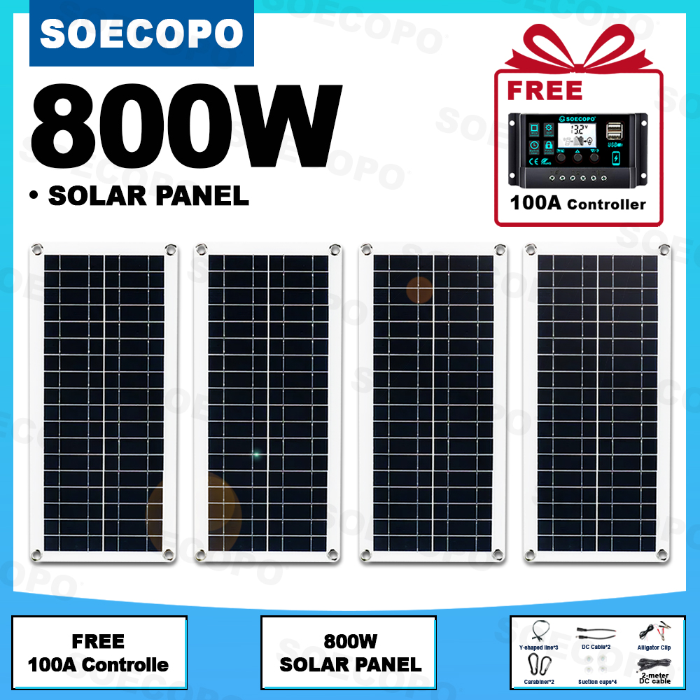 SOECOPO 800W Solar Panel Kit 4 - Usb Charger Dynamo review and price
