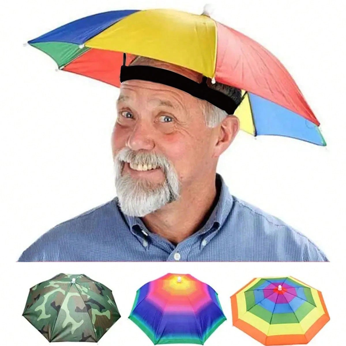 Hands Free Head Wear Umbrella  - Cycling Commute Rain review and price