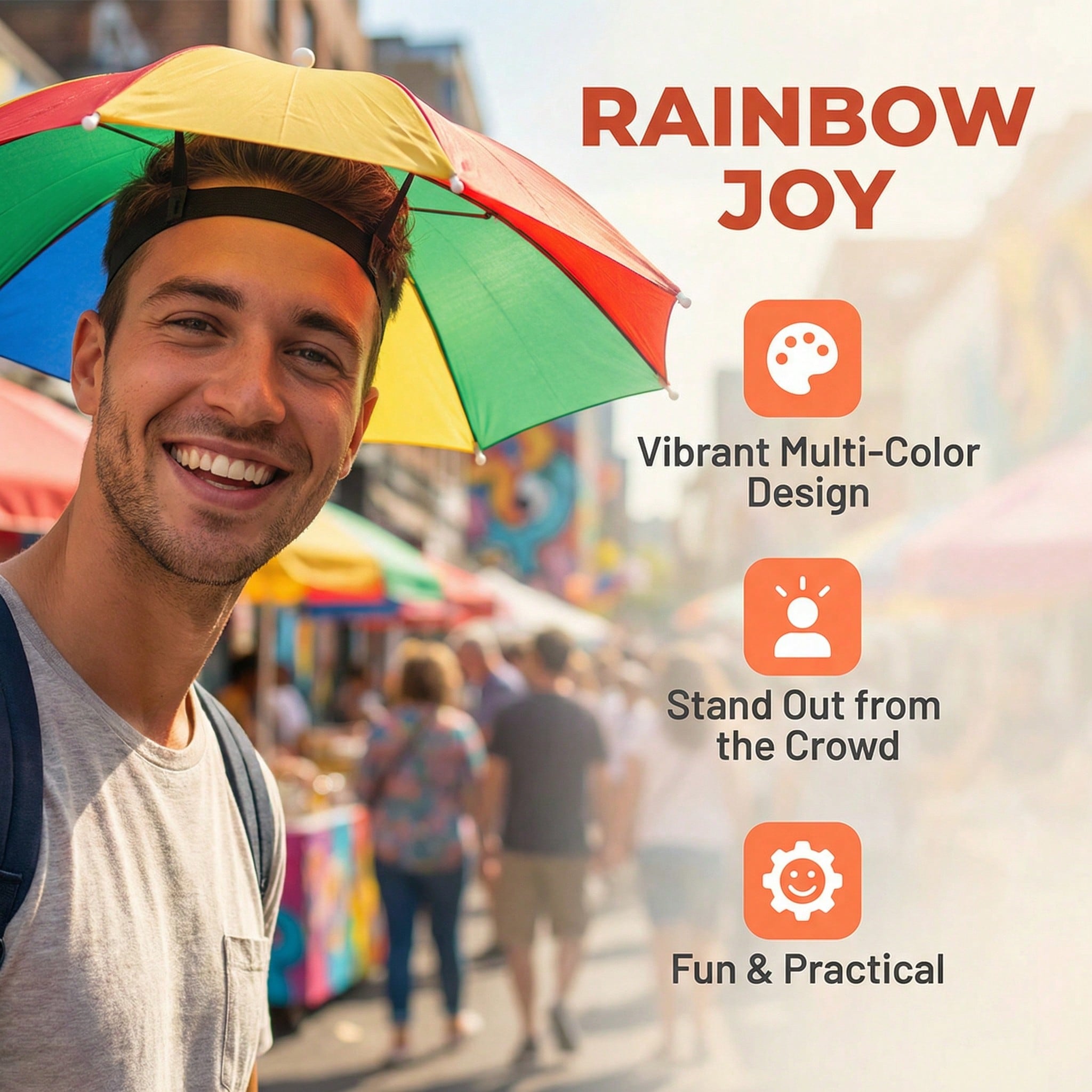 Hands Free Head Wear Umbrella  - Cycling Commute Rain review and price
