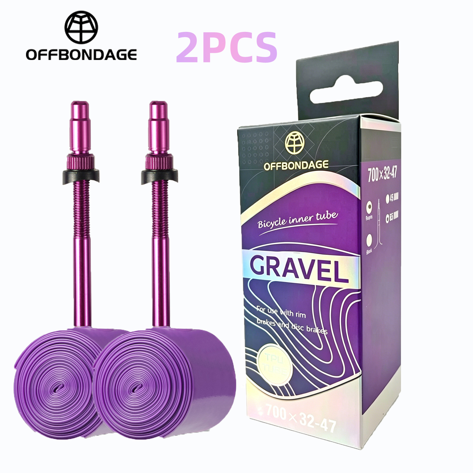 OFFBONDAGE 2pcs Bike TPU Inner - Inner Tube 700C review and price