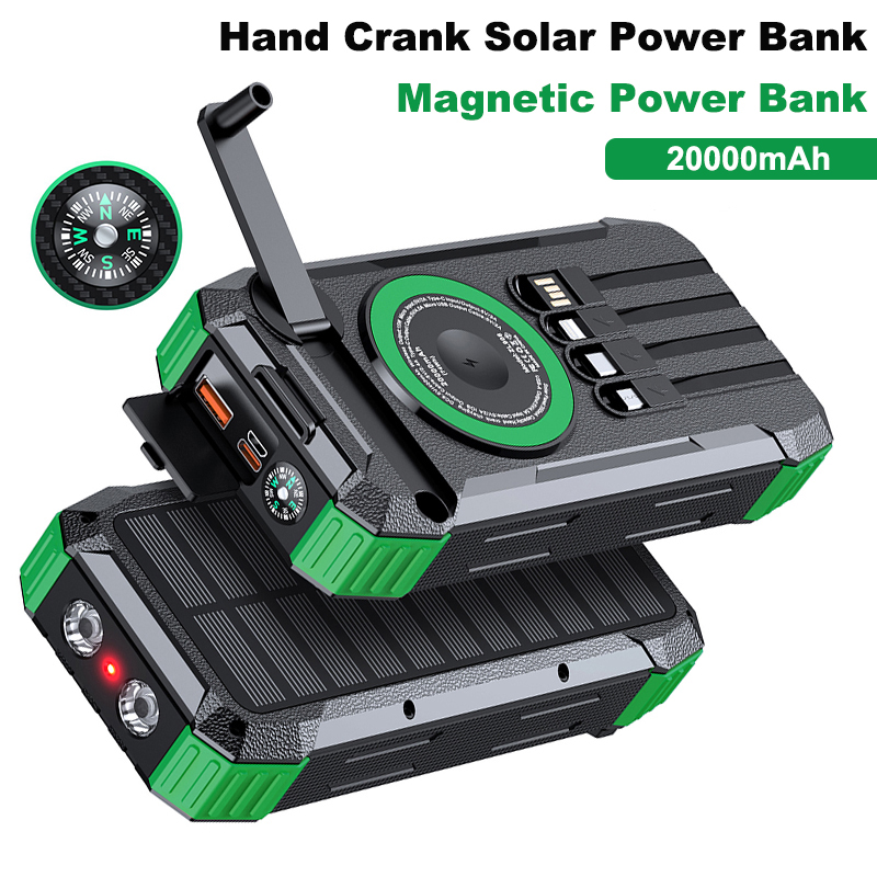 20000mAh Hand Crank Solar Powe - Usb Charger Dynamo review and price
