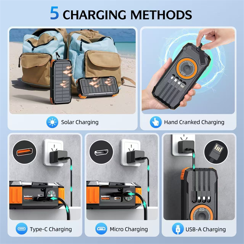 20000mAh Hand Crank Solar Powe - Usb Charger Dynamo review and price