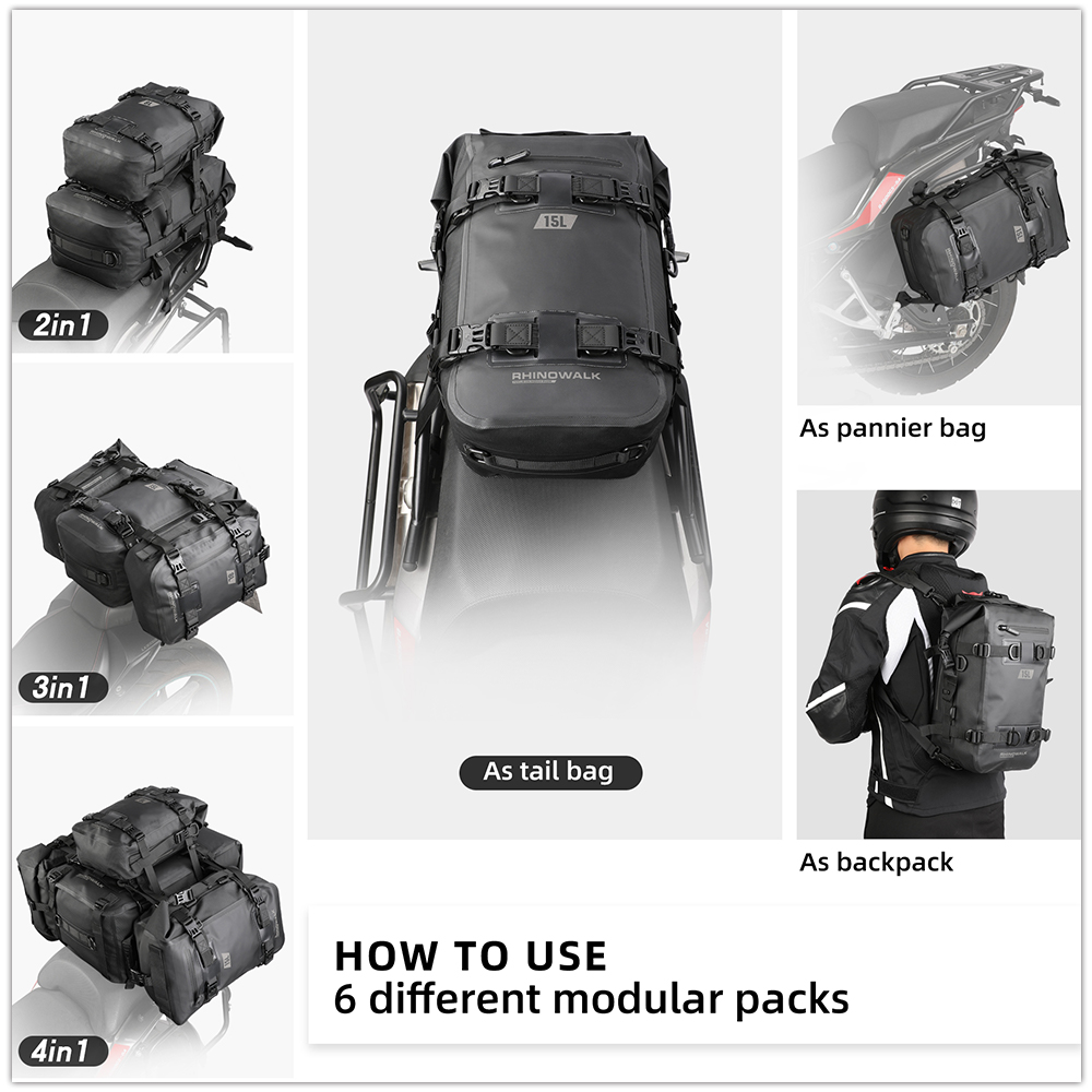 Rhinowalk Motorcycle Tail Bag  - Cycling Commute Backpack review and price