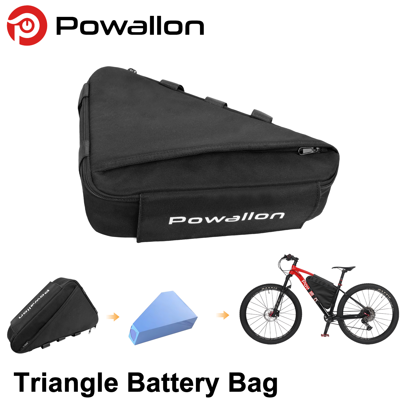 E-Bike Triangle Battery Bag Wa - Cycling Commuter Backpack Waterproof review and price