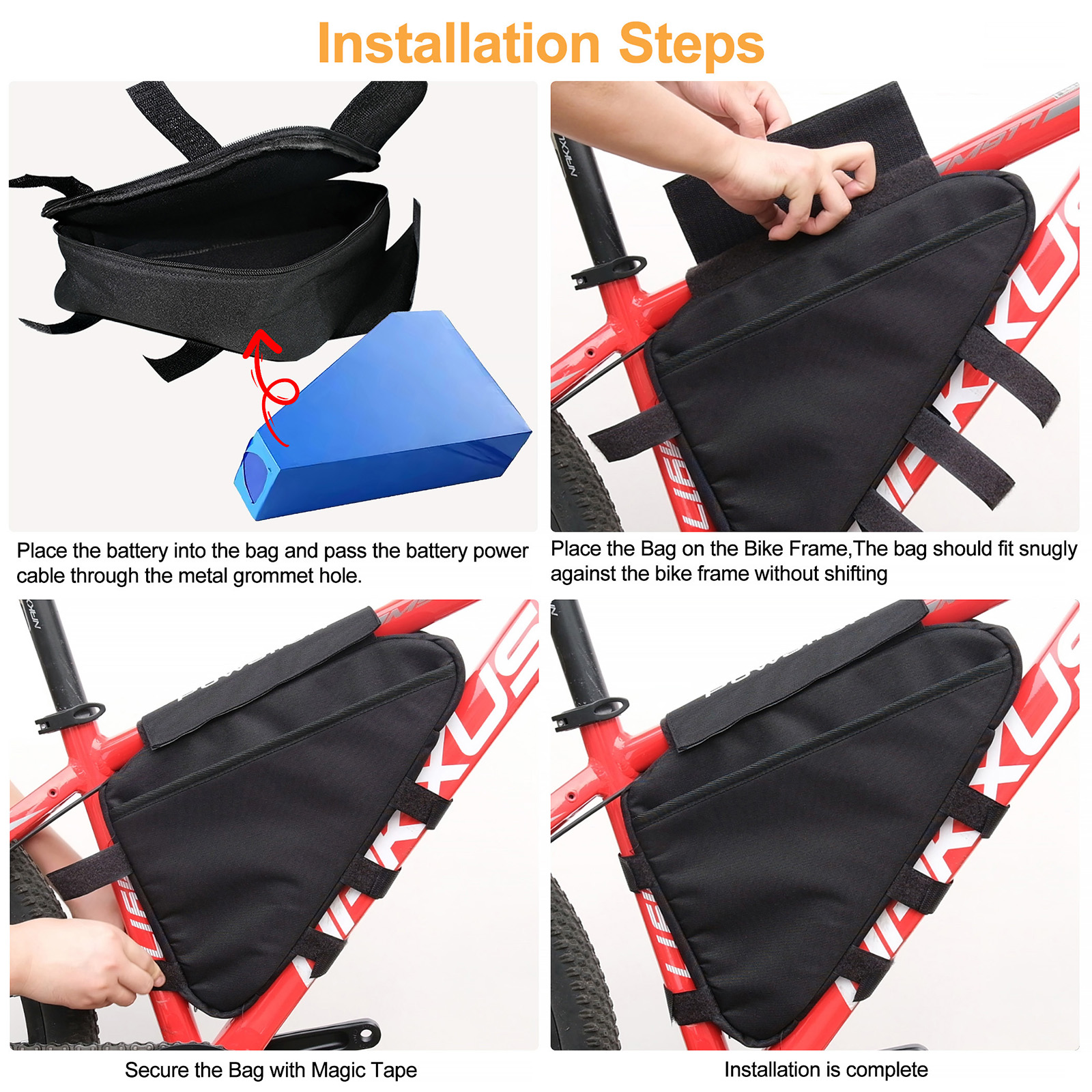 E-Bike Triangle Battery Bag Wa - Cycling Commuter Backpack Waterproof review and price