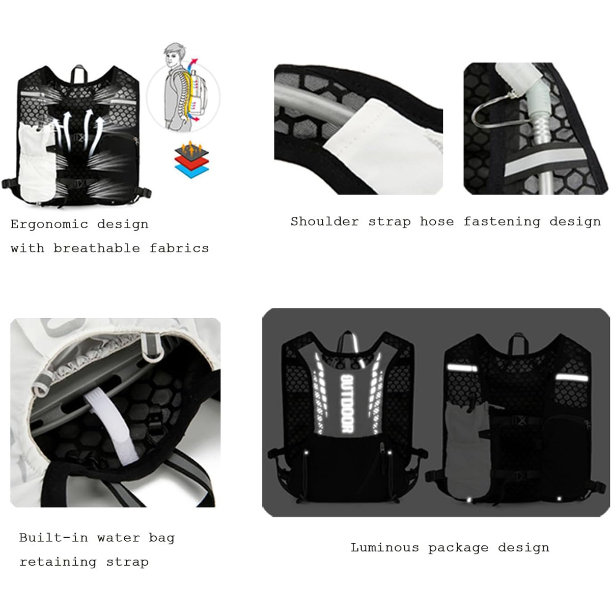 Reflective Running Hydration V - Cycling Commute Backpack review and price