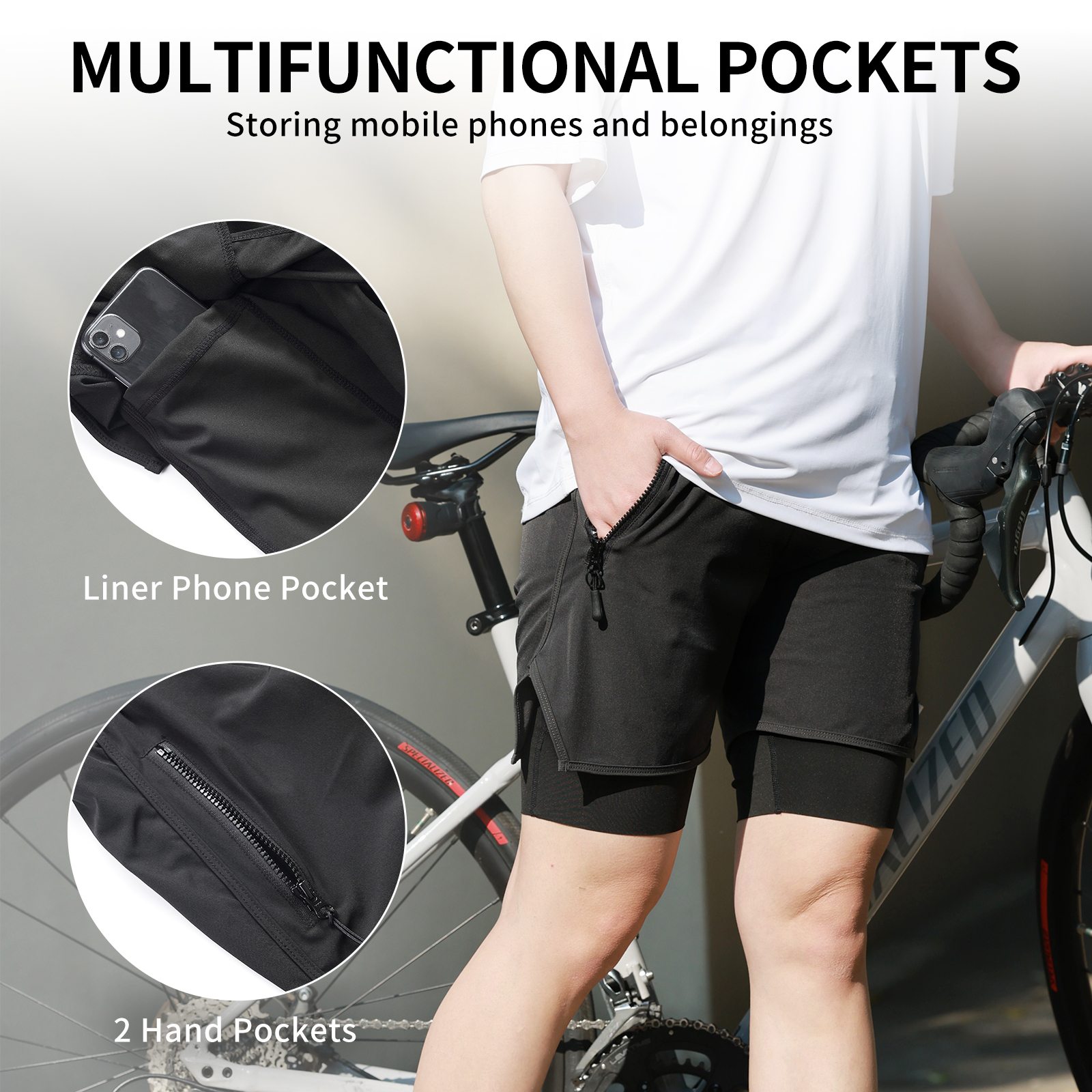 WOSAWE Bicycle Shorts Spring S - Cycling Commuter Trousers review and price