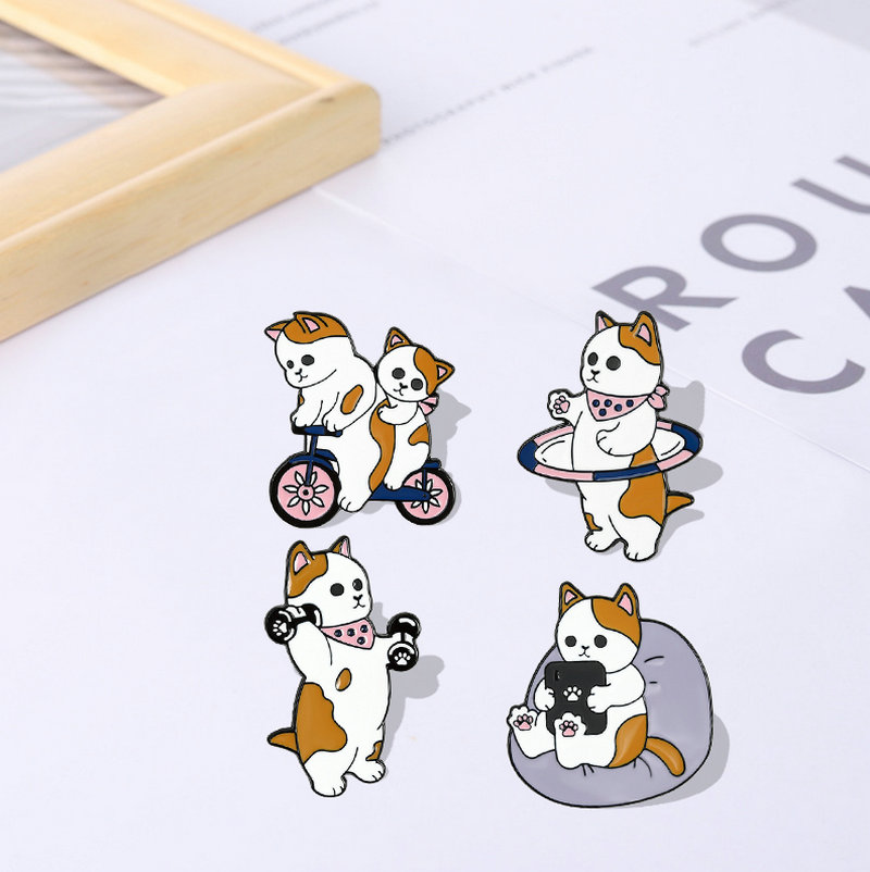 Funny Cats Enamel Pin Custom C - Cycling Commute Bag review and price