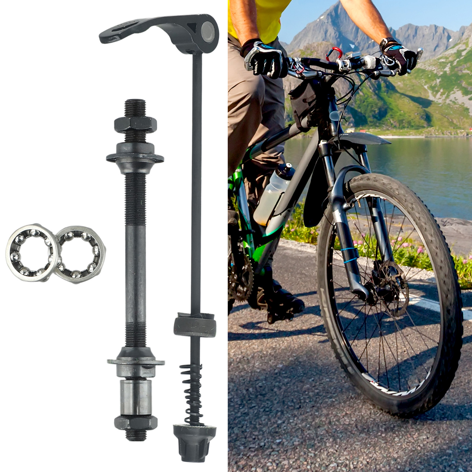 1 Set MTB Bike Axle Front Rear - Dynamo Hub Front review and price