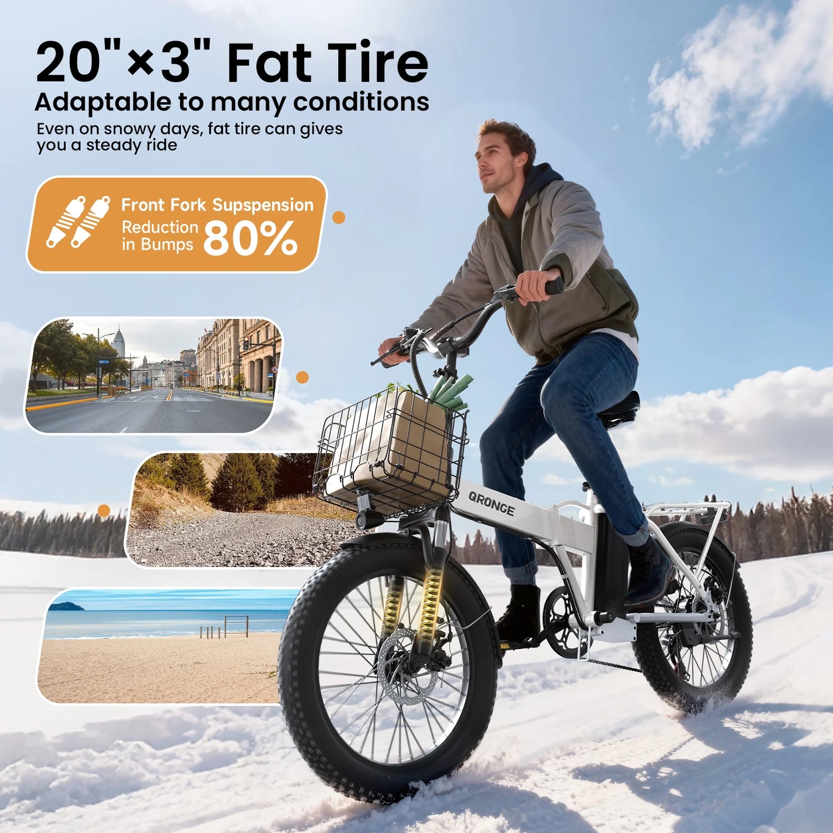QRONGE Waterfall Folding Elect - Commuting With Bike review and price